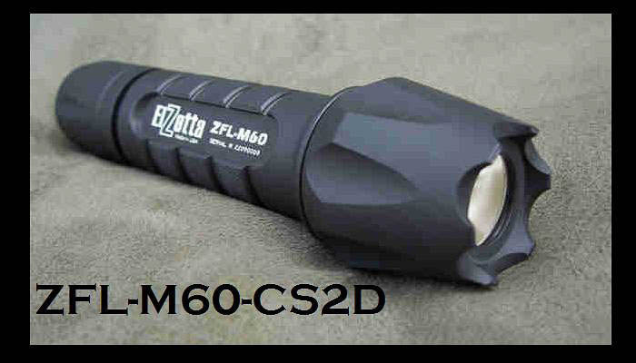 ELZETTA ZFL-M60-CS2D Tactical Weapon light w/ Strike Bezel, HIGH